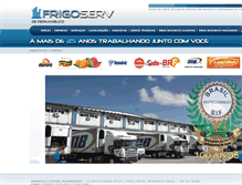 Tablet Screenshot of frigoserv.com.br